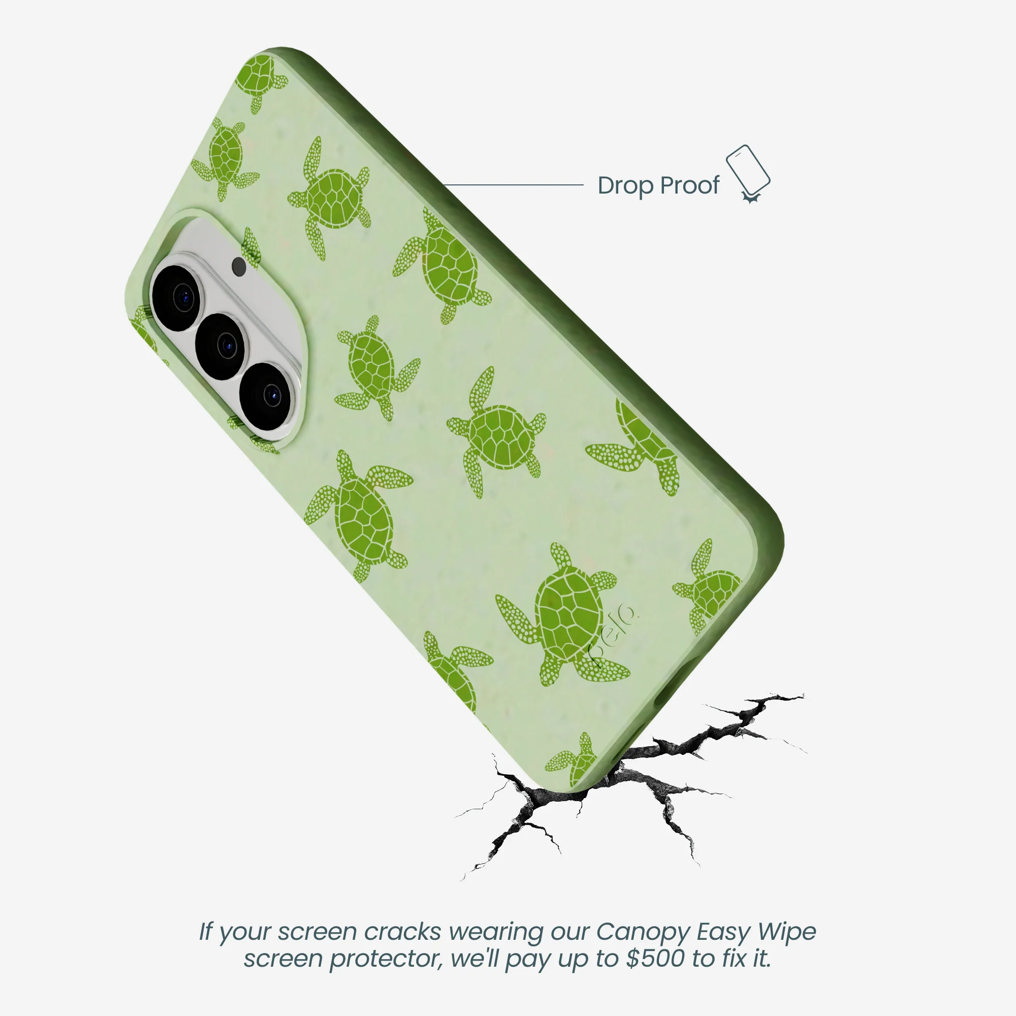 Sage Green Tiny Turtles Samsung Galaxy S26 Case - Image 5
