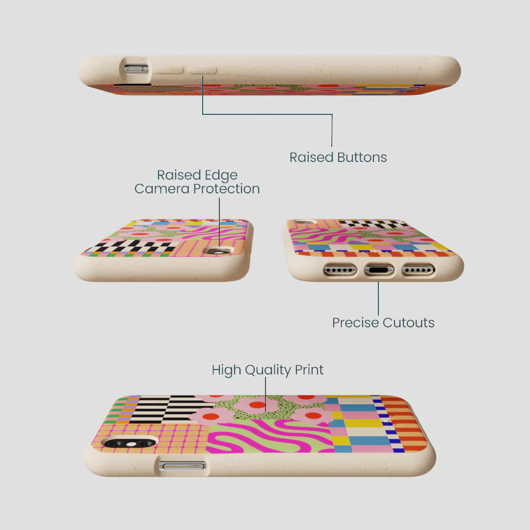Seashell Abstract Cake iPhone XR Case - Image 3