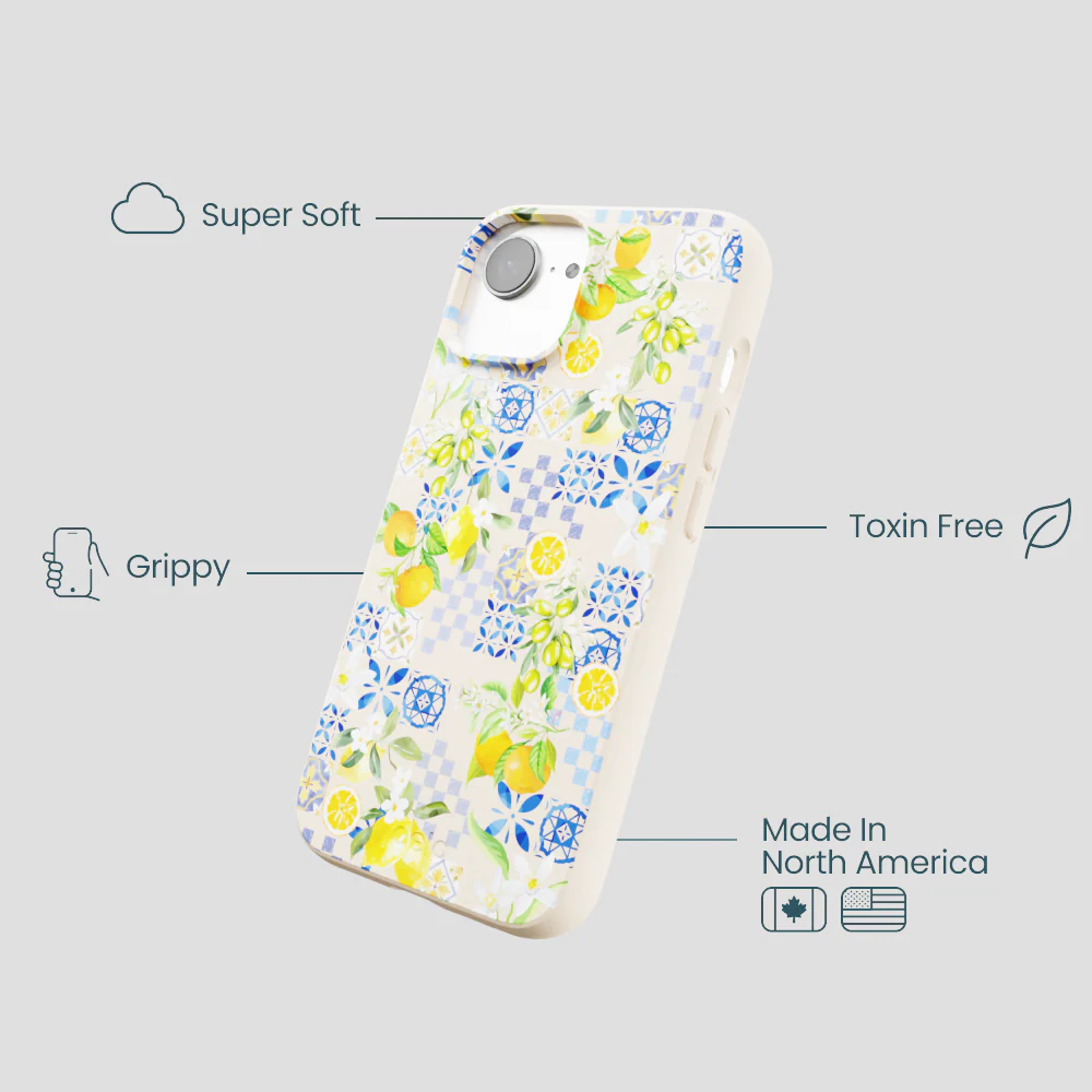 Seashell Amalfi Fruits iPhone 16e/17e Case - Image 4