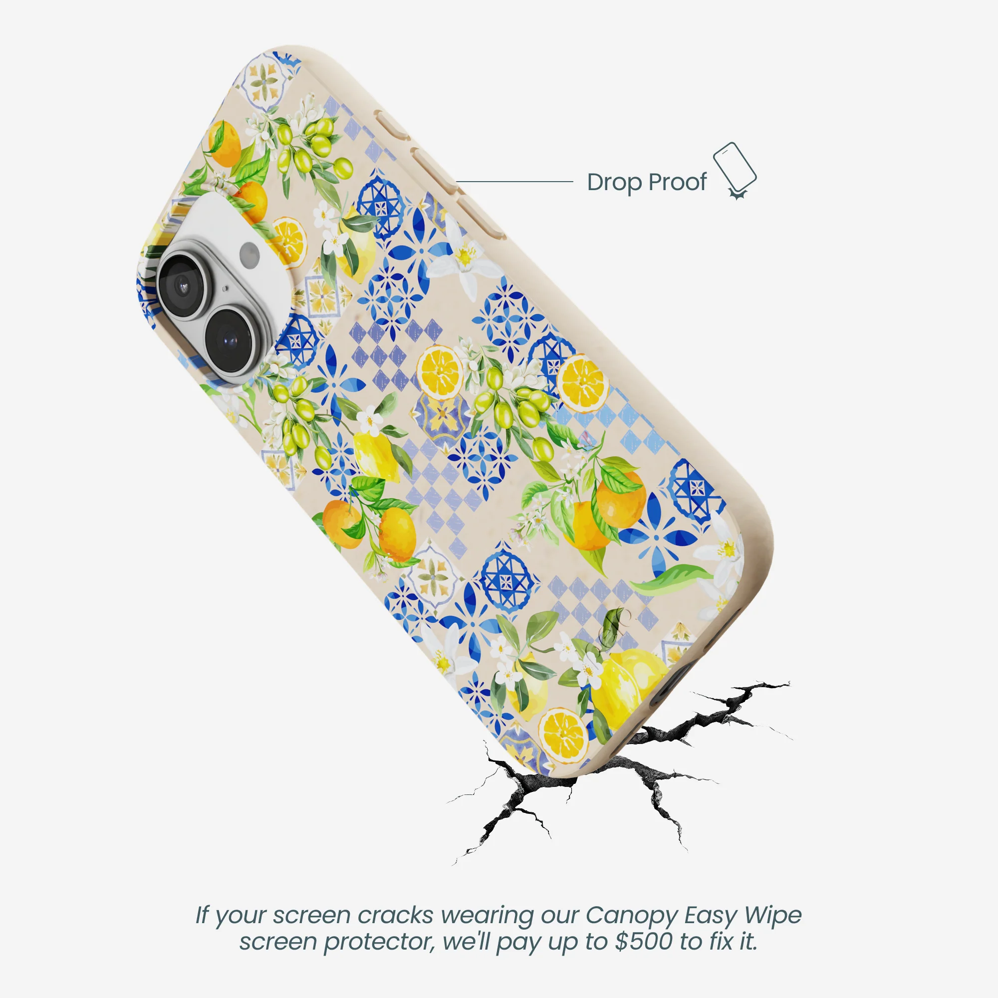 Seashell Amalfi Fruits iPhone 17 Case - Image 5