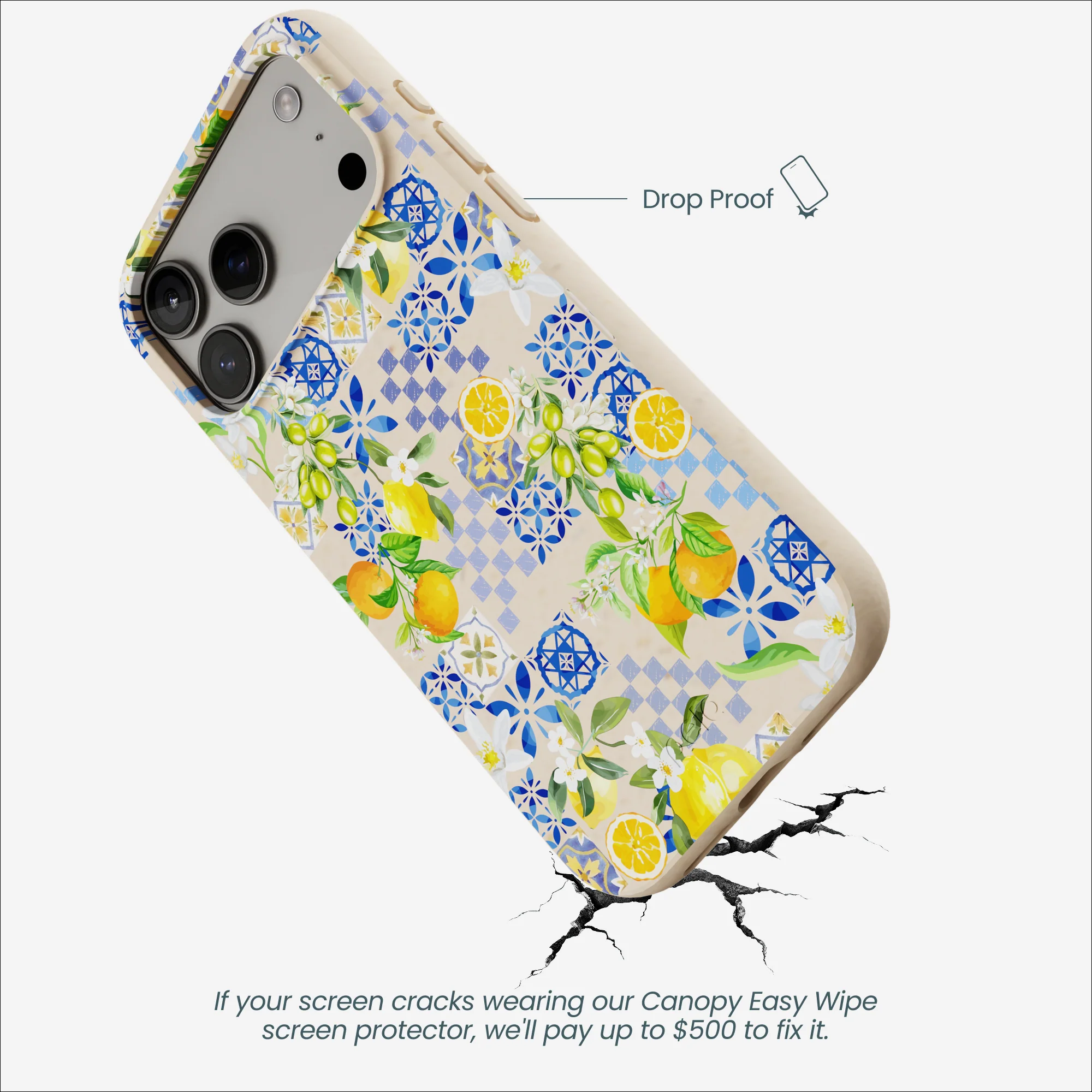 Seashell Amalfi Fruits iPhone 17 Pro Max Case - Image 5