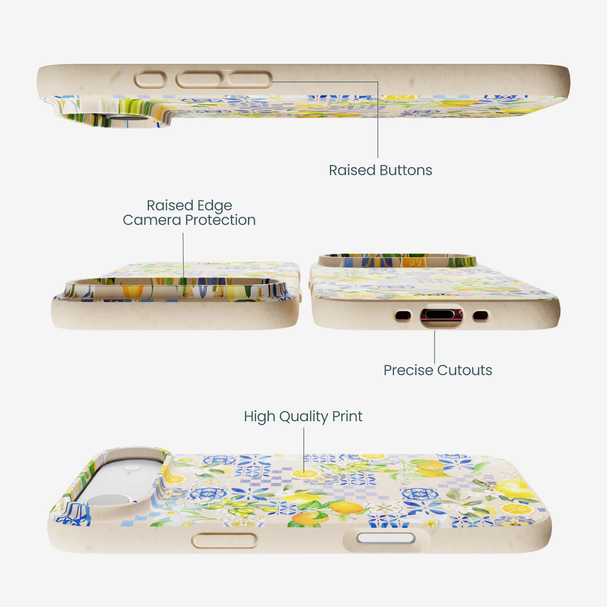 Seashell Amalfi Fruits iPhone Air Case - Image 3