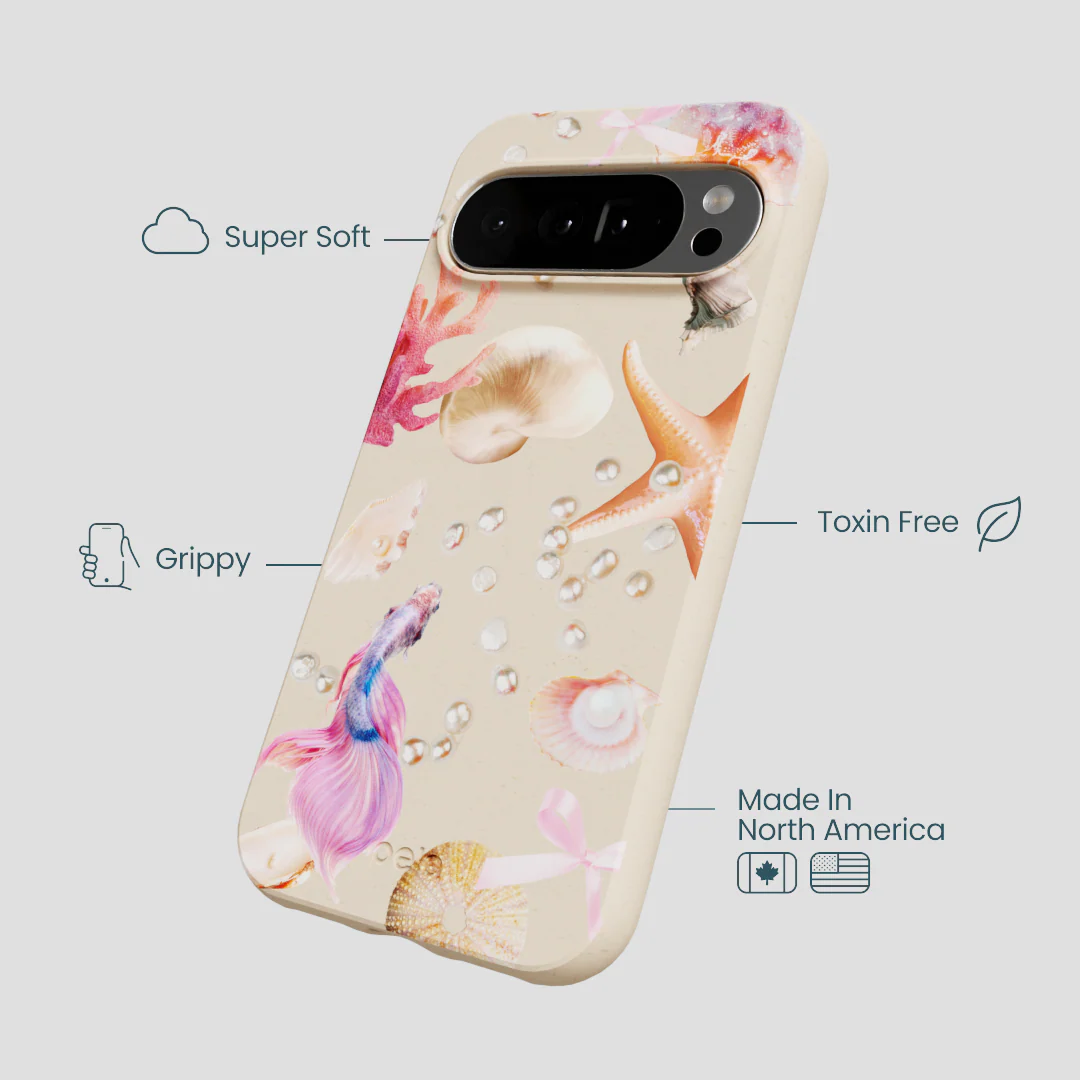 Seashell Aqua Dreams Google Pixel 10 Pro XL Case - Image 4