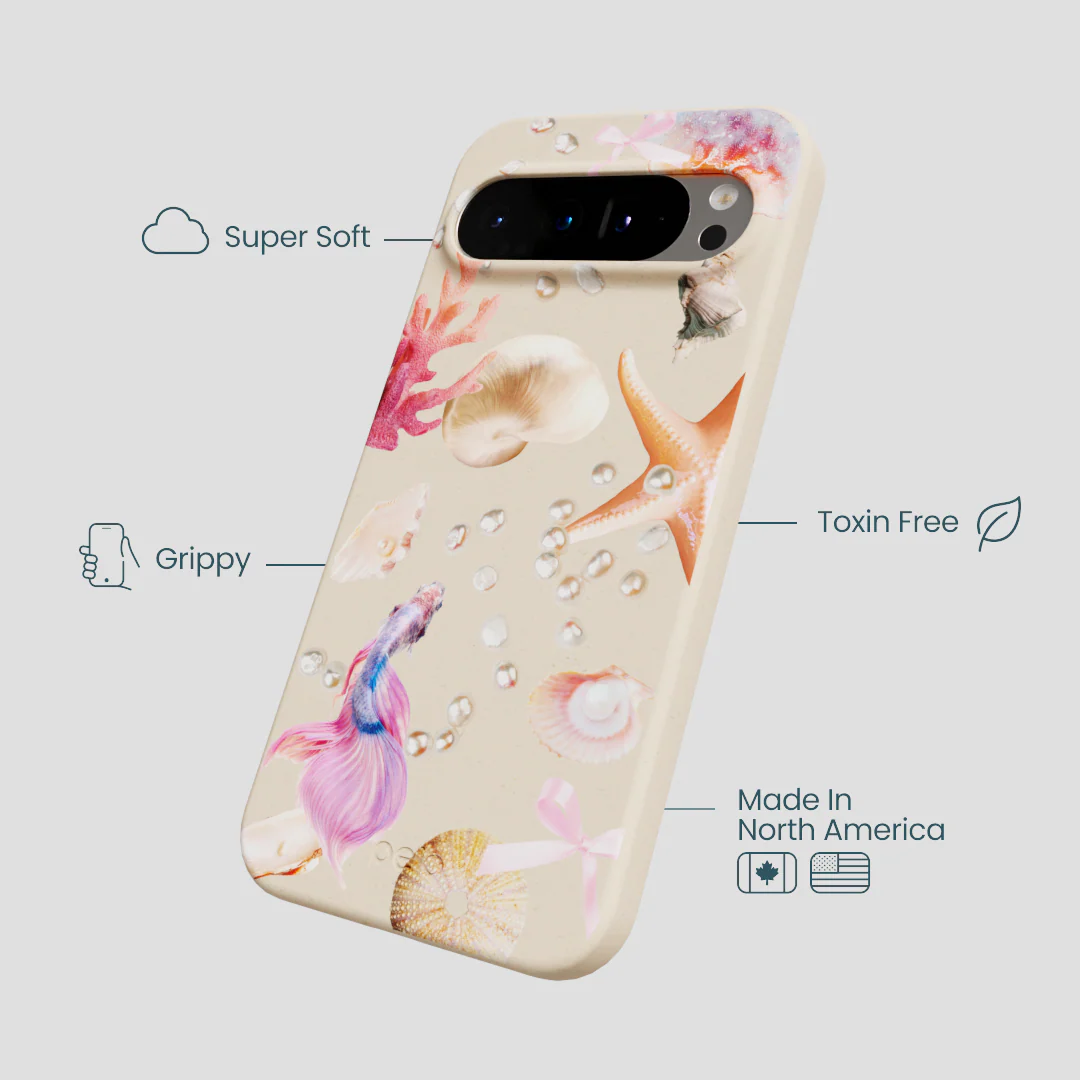 Seashell Aqua Dreams Google Pixel 9 Pro XL Case - Image 4