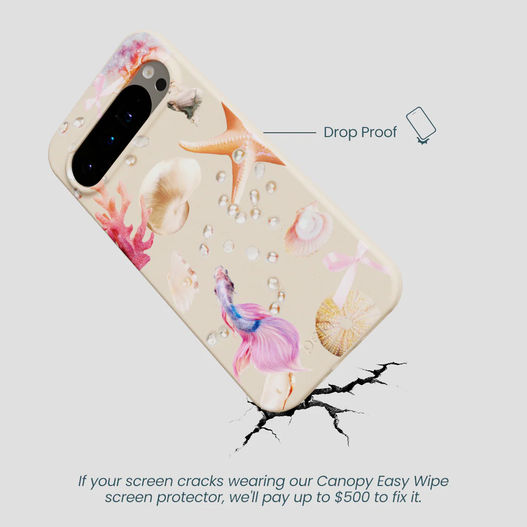 Seashell Aqua Dreams Google Pixel 9 Pro XL Case - Image 5