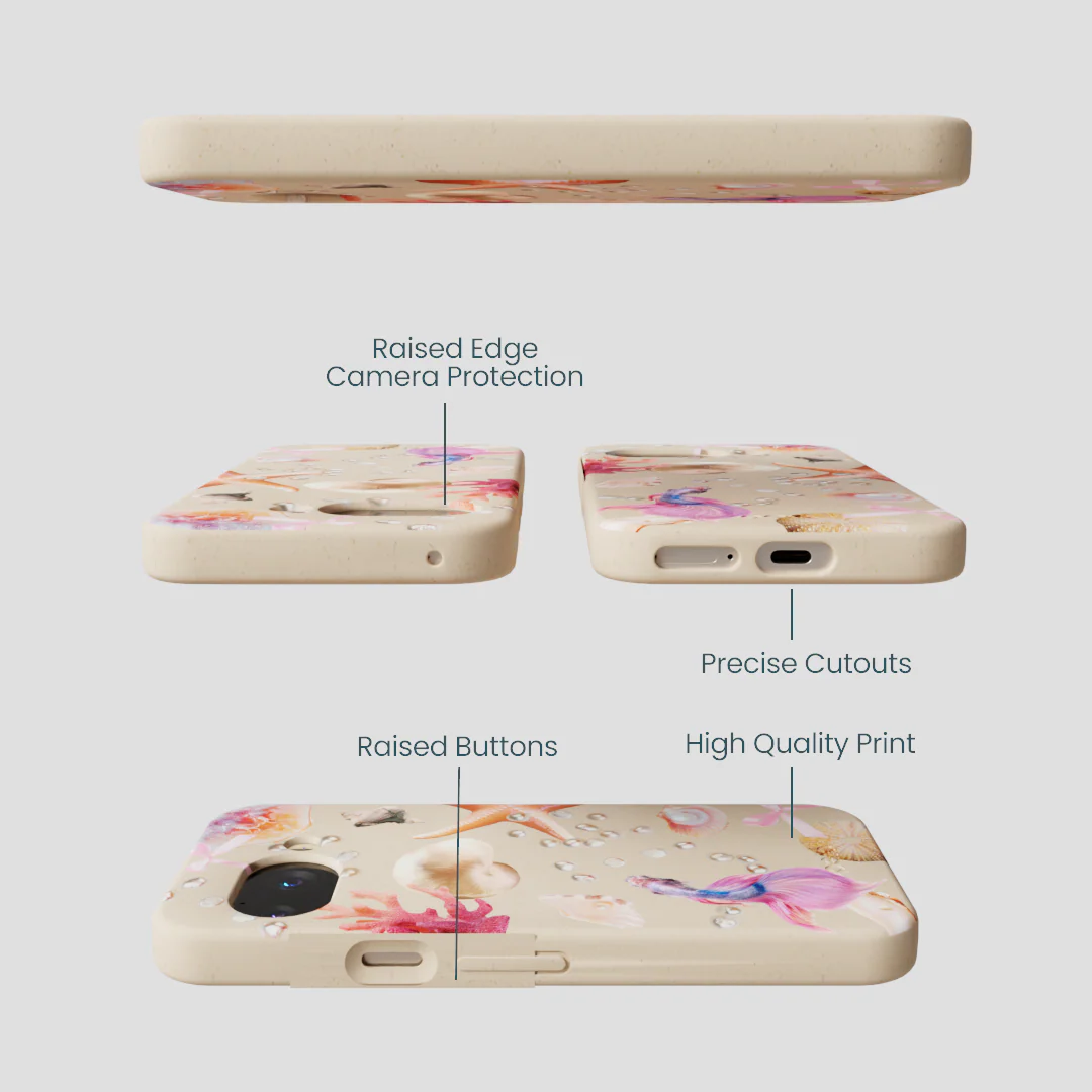 Seashell Aqua Dreams Google Pixel 9a Case - Image 2