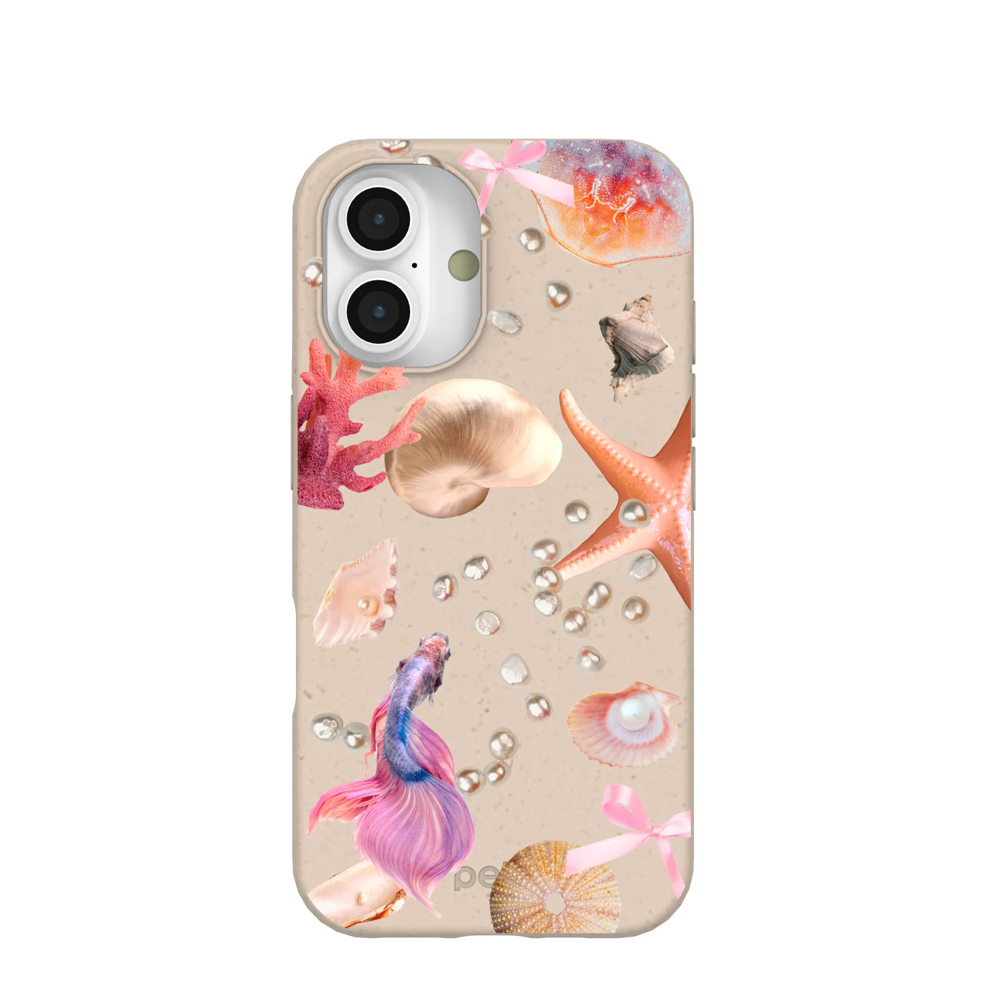 Seashell Aqua Dreams iPhone 16 Case