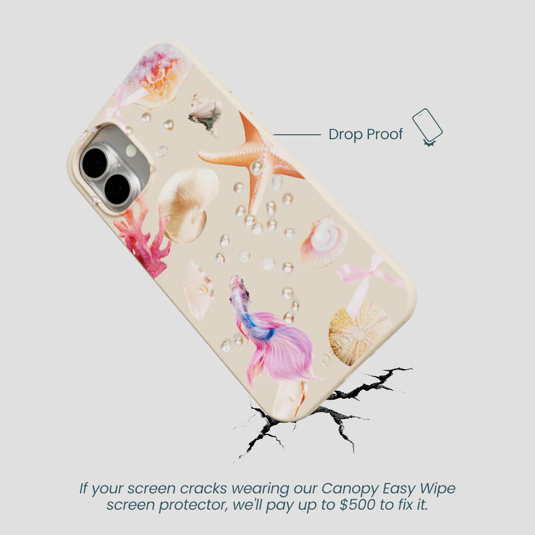 Seashell Aqua Dreams iPhone 16 Plus Case - Image 5