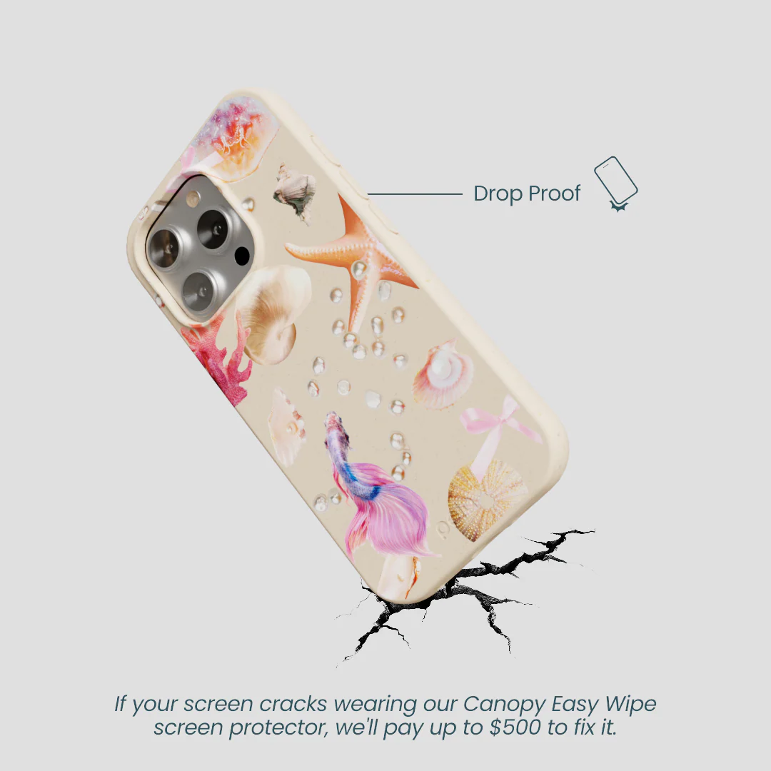 Seashell Aqua Dreams iPhone 16 Pro Case - Image 5