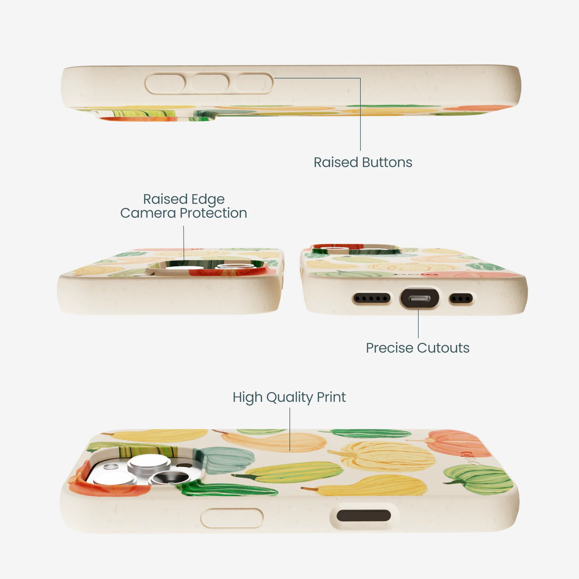Seashell Autumn Garden iPhone 16 Pro Max Case - Image 3