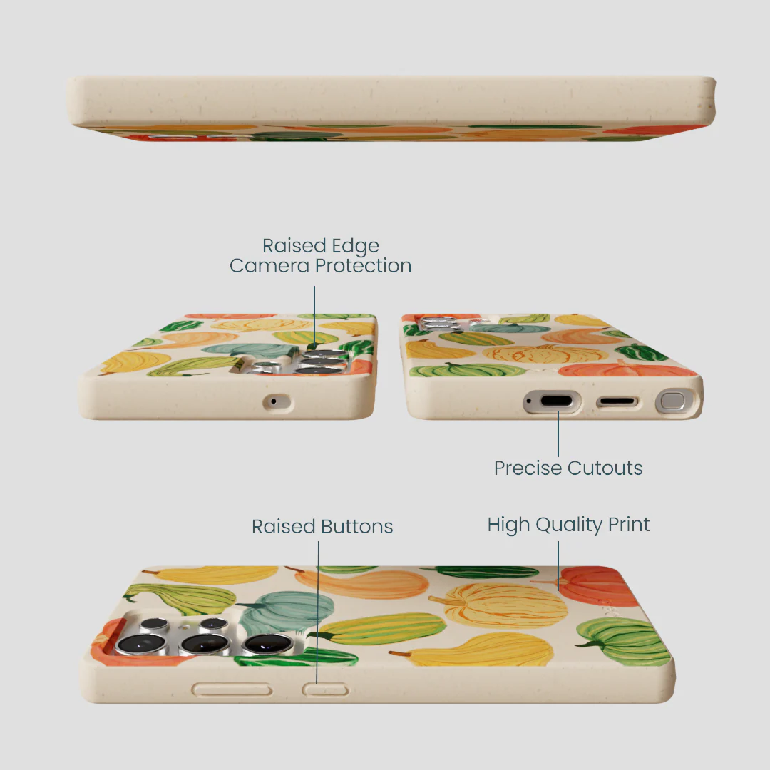 Seashell Autumn Garden Samsung Galaxy S25 Ultra Case - Image 3