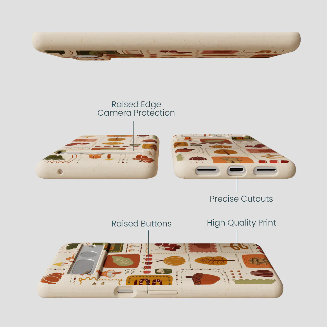 Seashell Autumn Patch Google Pixel 7 Pro Case - Image 3