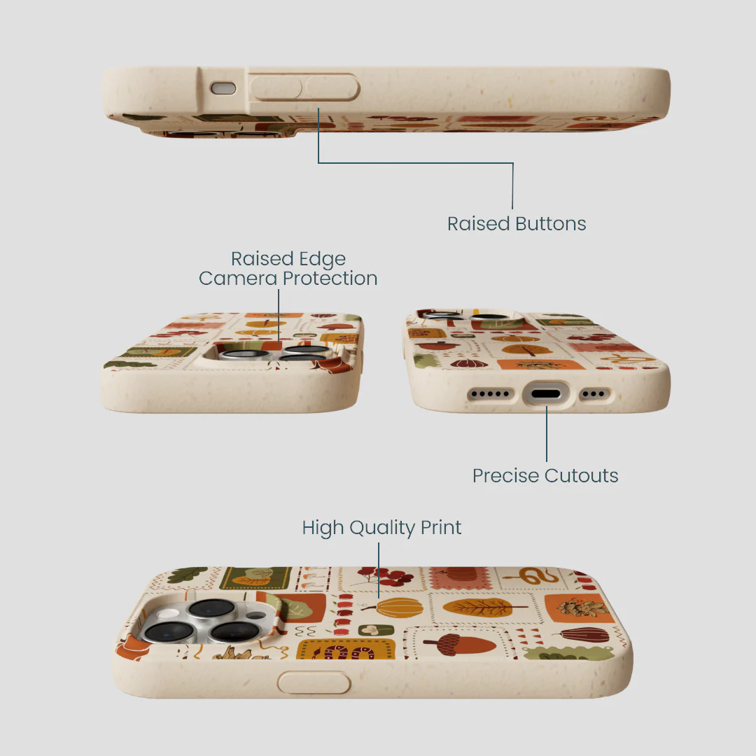 Seashell Autumn Patch iPhone 14 Pro Case - Image 3