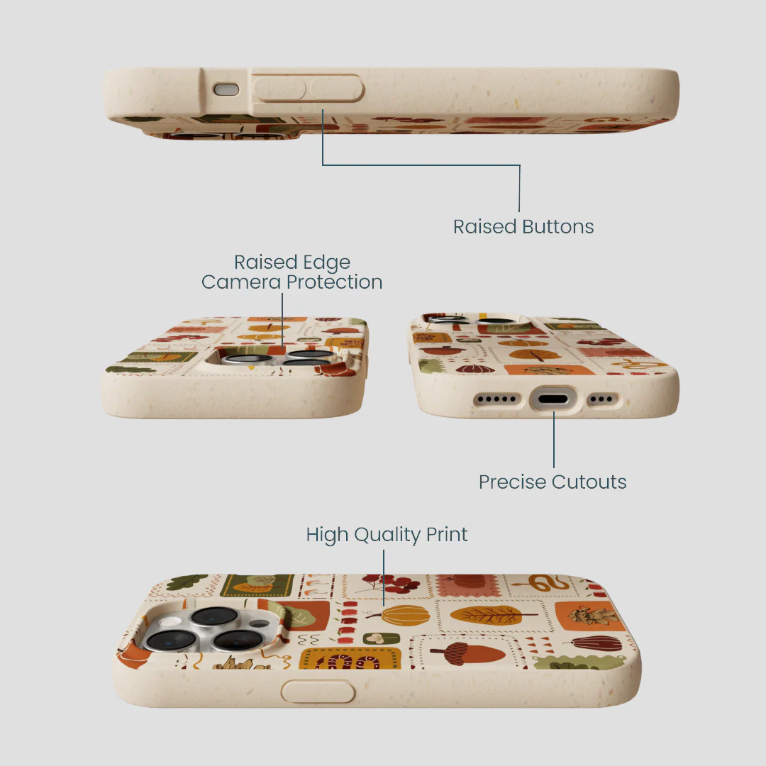 Seashell Autumn Patch iPhone 15 Pro Case - Image 3