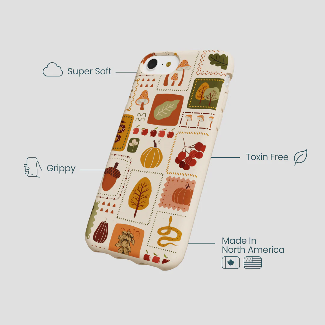 Seashell Autumn Patch iPhone 6/6s/7/8/SE Case - Image 4