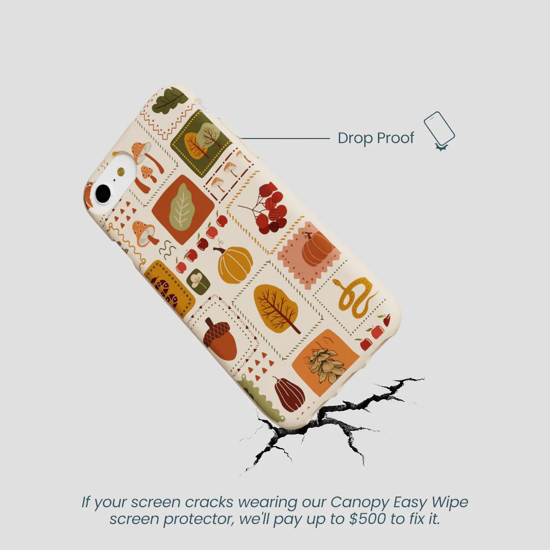 Seashell Autumn Patch iPhone 6/6s/7/8/SE Case - Image 5