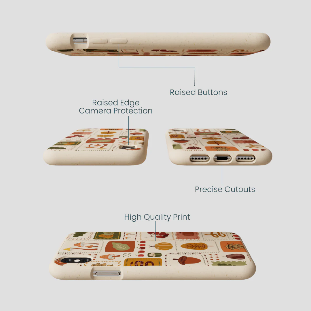 Seashell Autumn Patch iPhone XR Case - Image 3