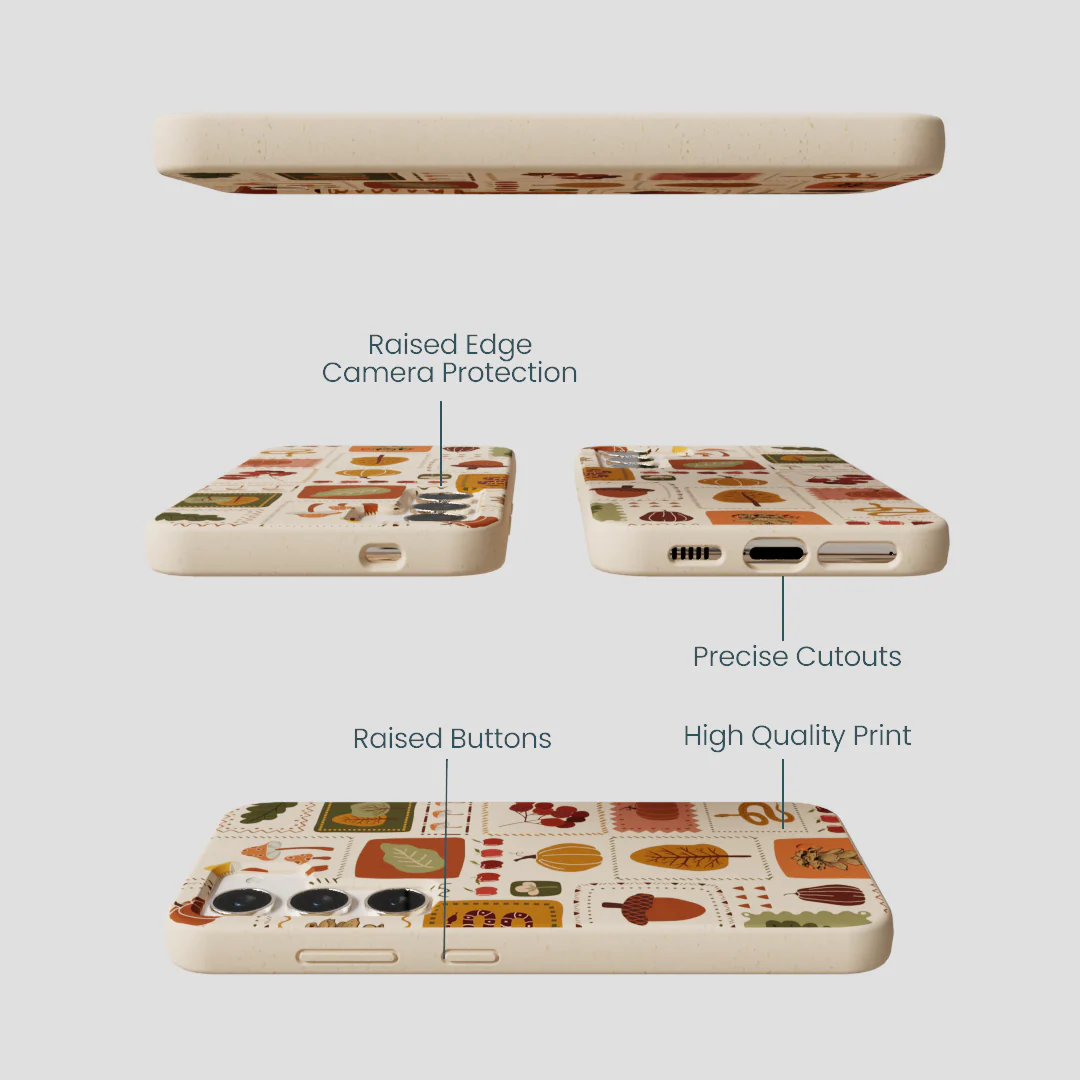 Seashell Autumn Patch Samsung Galaxy S24 Case - Image 3