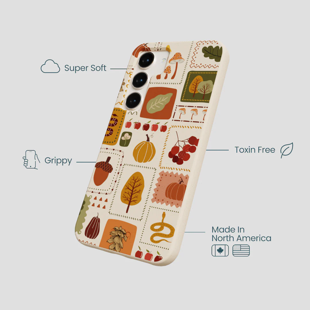 Seashell Autumn Patch Samsung Galaxy S24 Case - Image 4