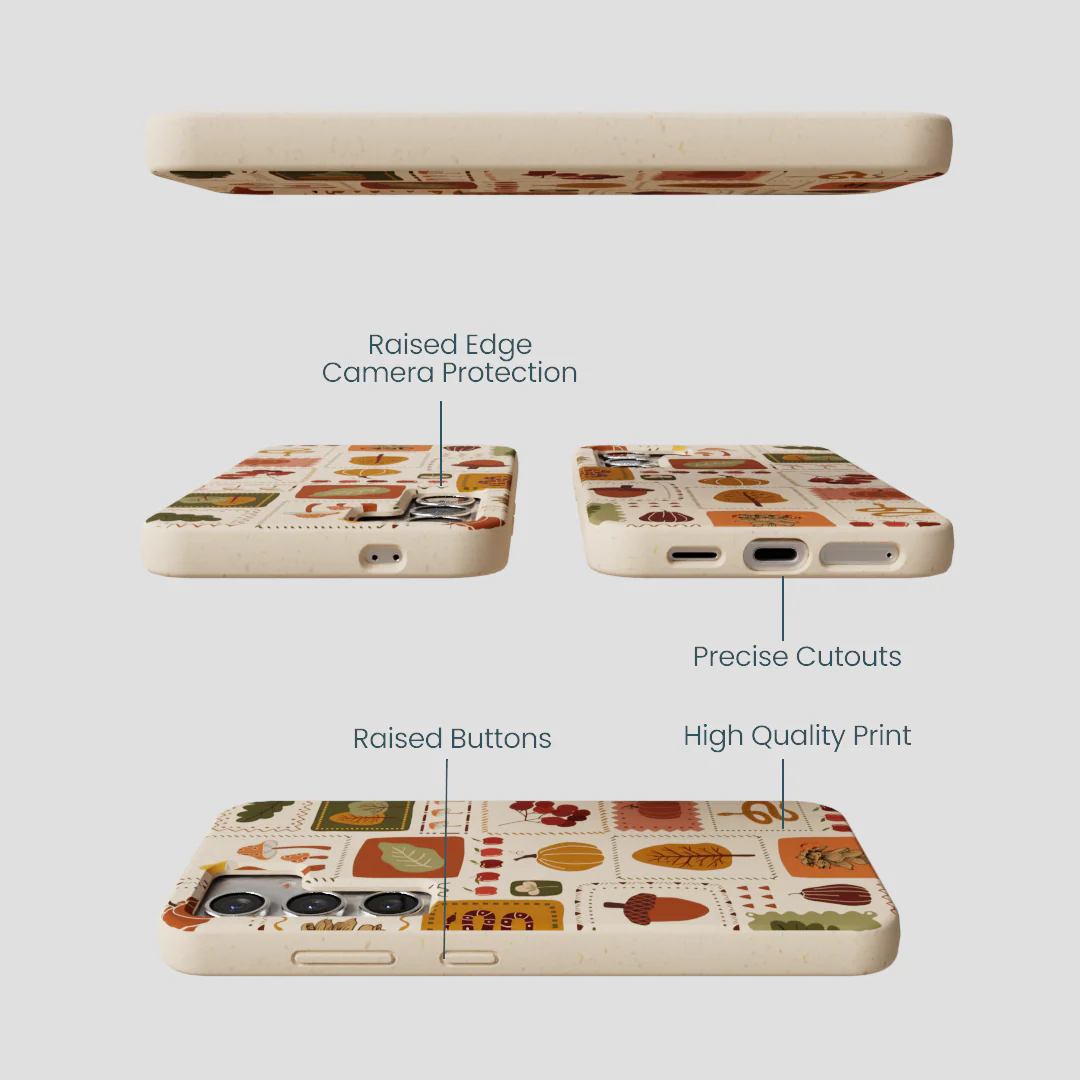 Seashell Autumn Patch Samsung Galaxy S25 Case - Image 3