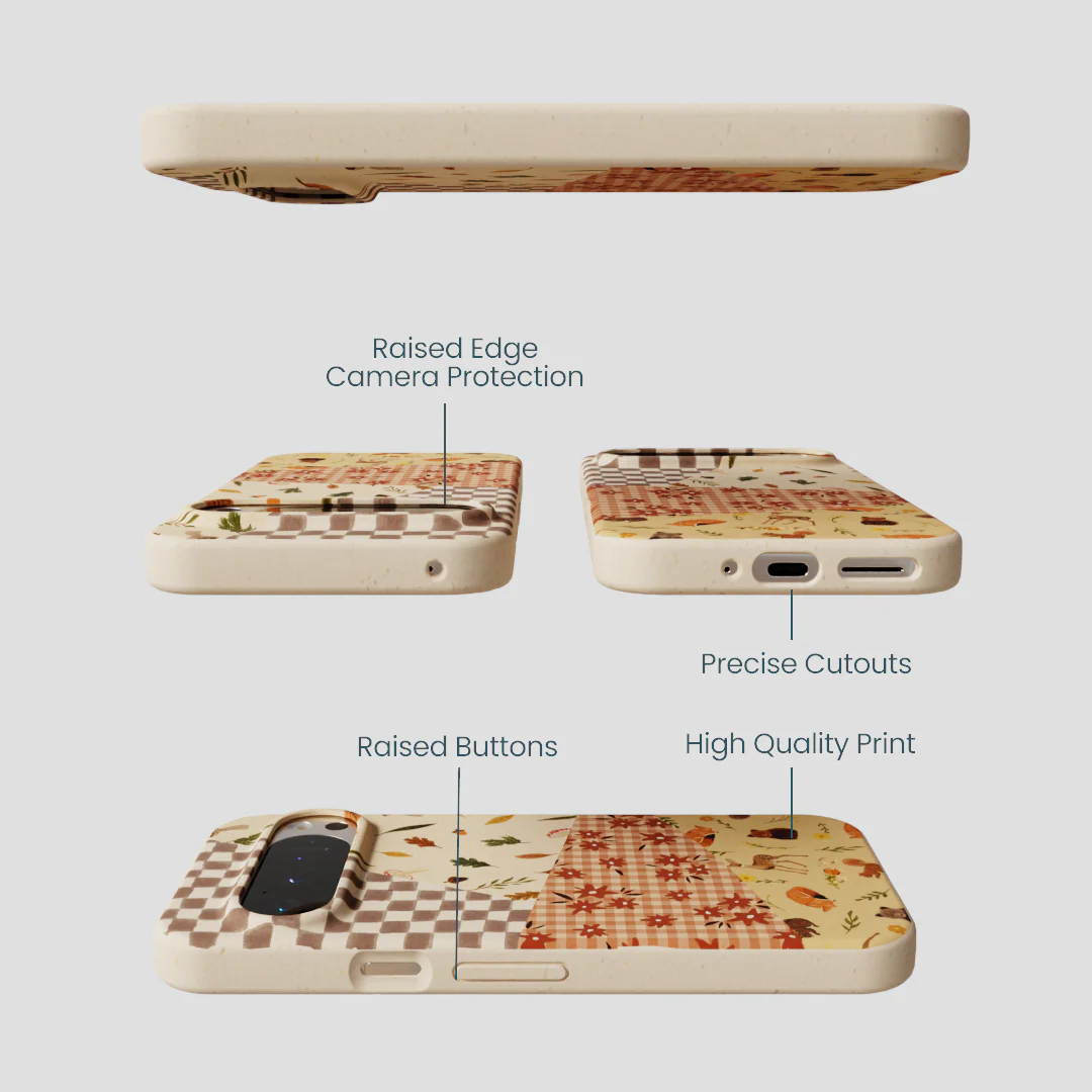 Seashell Autumn Quilt Google Pixel 9/9 Pro Case - Image 3