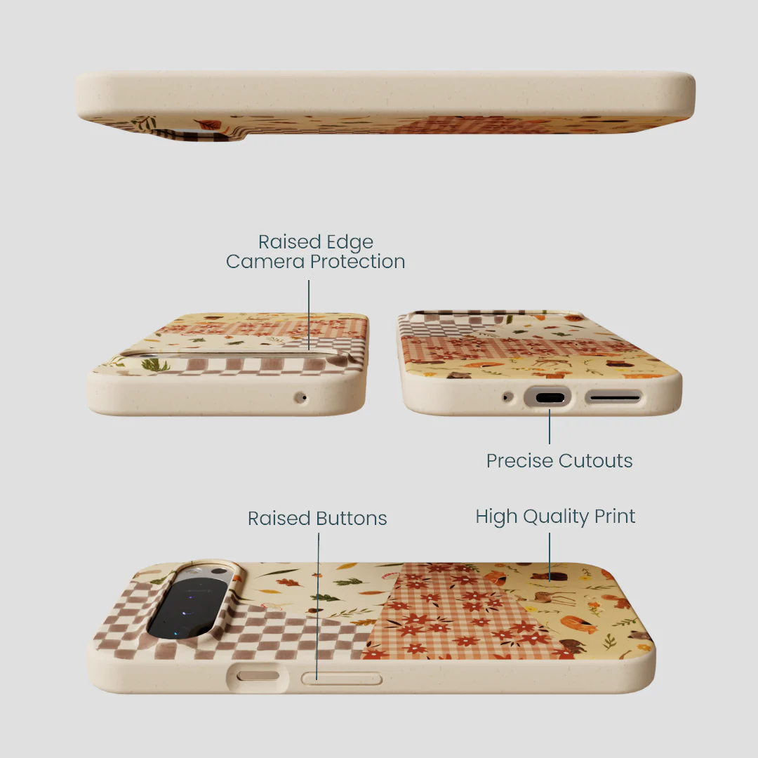 Seashell Autumn Quilt Google Pixel 9 Pro XL Case - Image 3