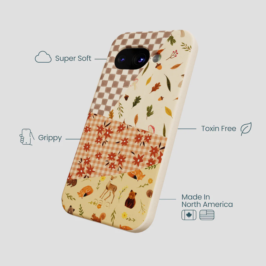 Seashell Autumn Quilt Google Pixel 9a Case - Image 3