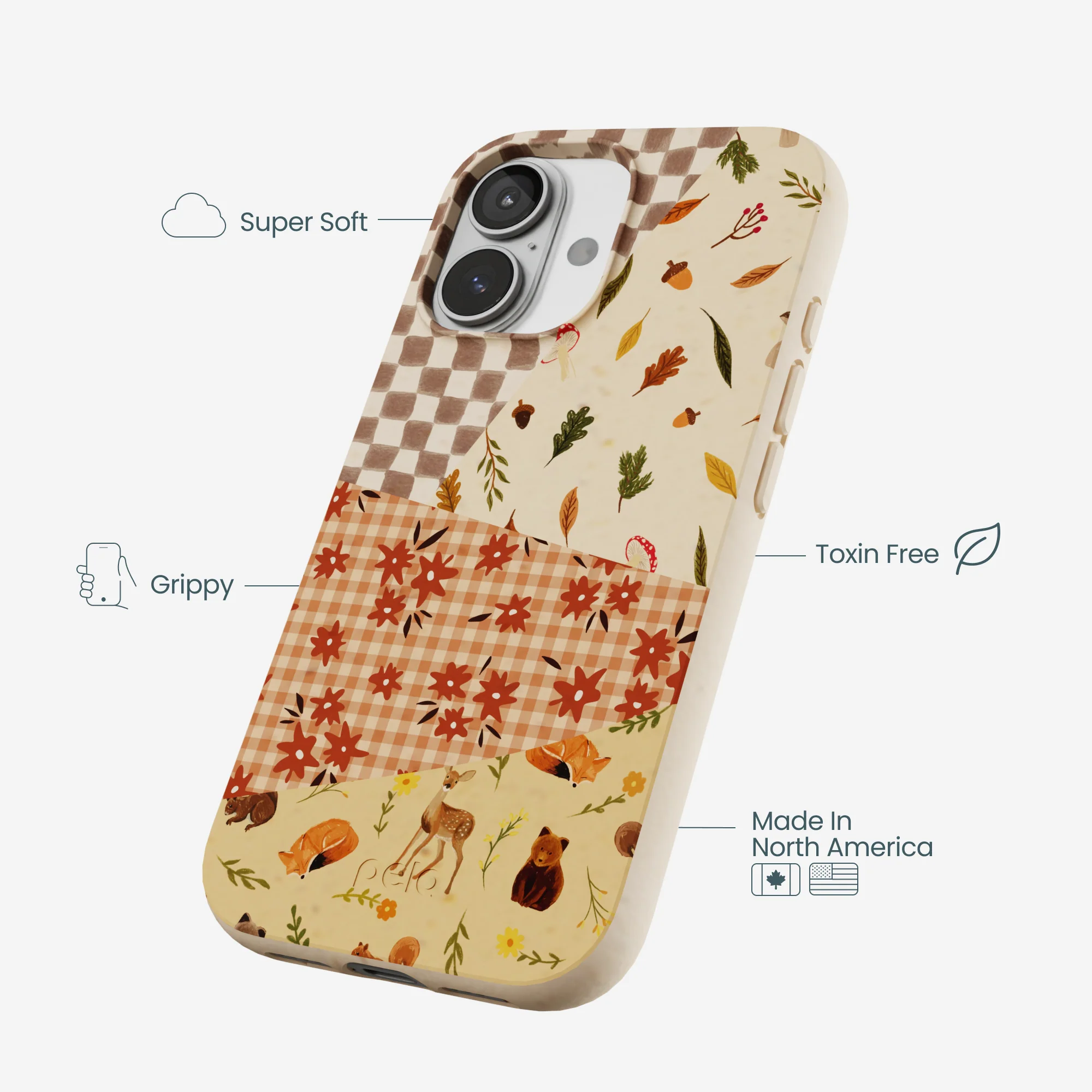 Seashell Autumn Quilt iPhone 17 Case - Image 4
