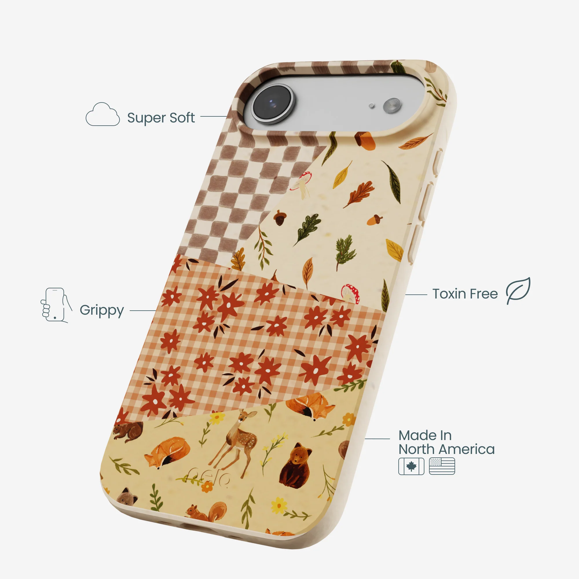 Seashell Autumn Quilt iPhone Air Case - Image 4