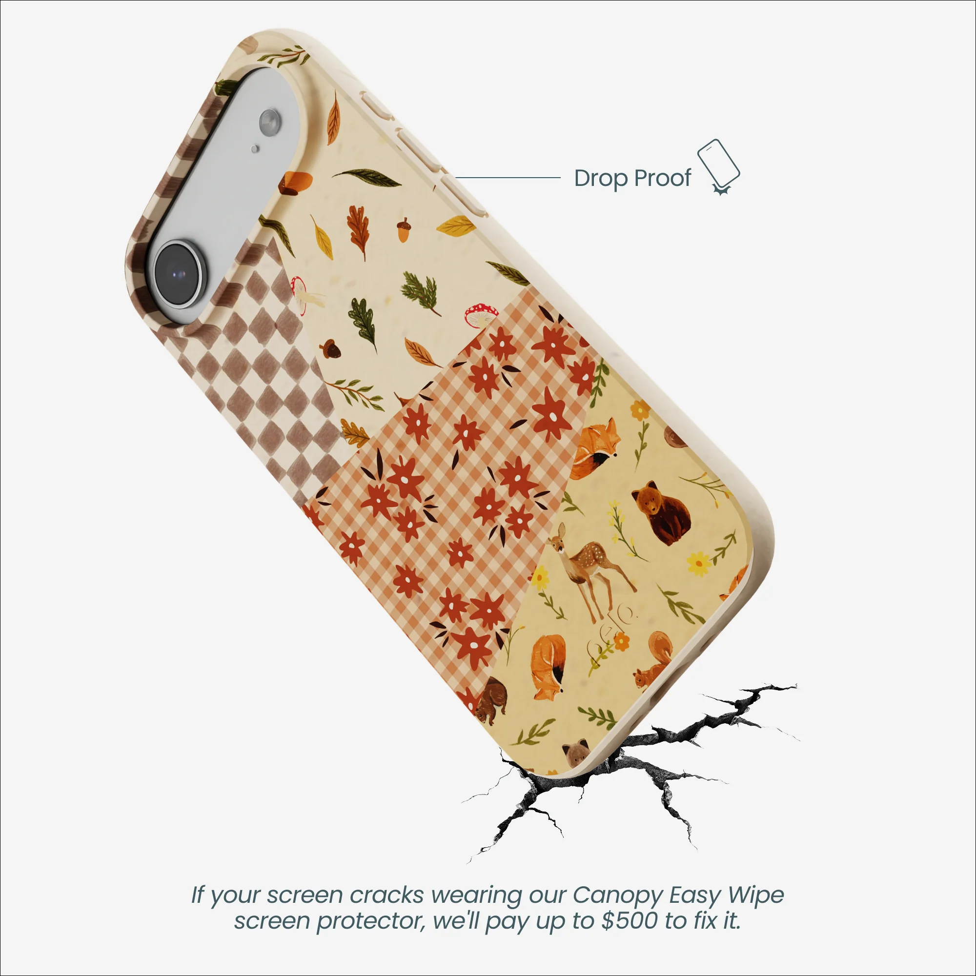 Seashell Autumn Quilt iPhone Air Case - Image 5