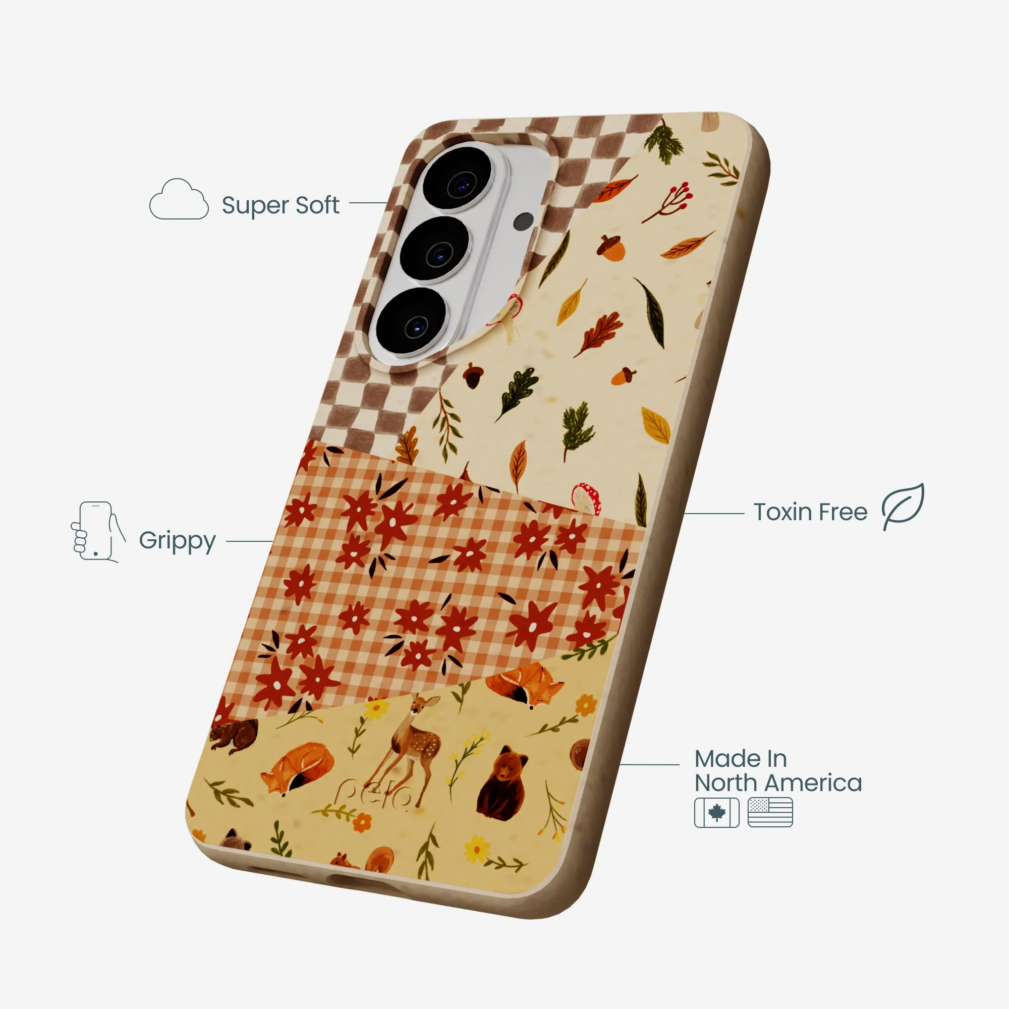 Seashell Autumn Quilt Samsung Galaxy S26 Case - Image 4