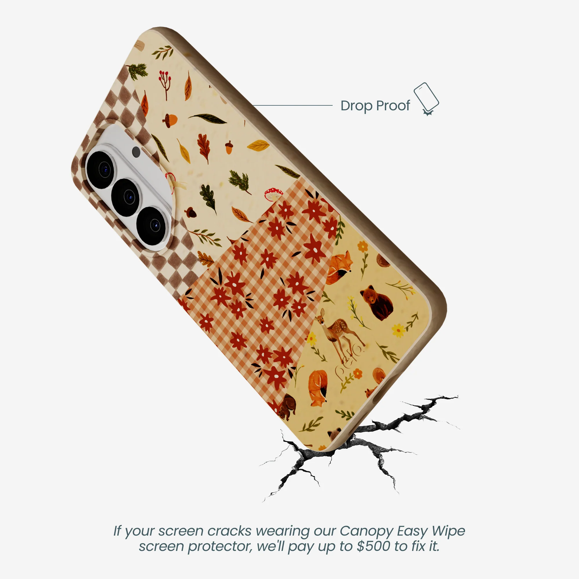 Seashell Autumn Quilt Samsung Galaxy S26 Case - Image 5