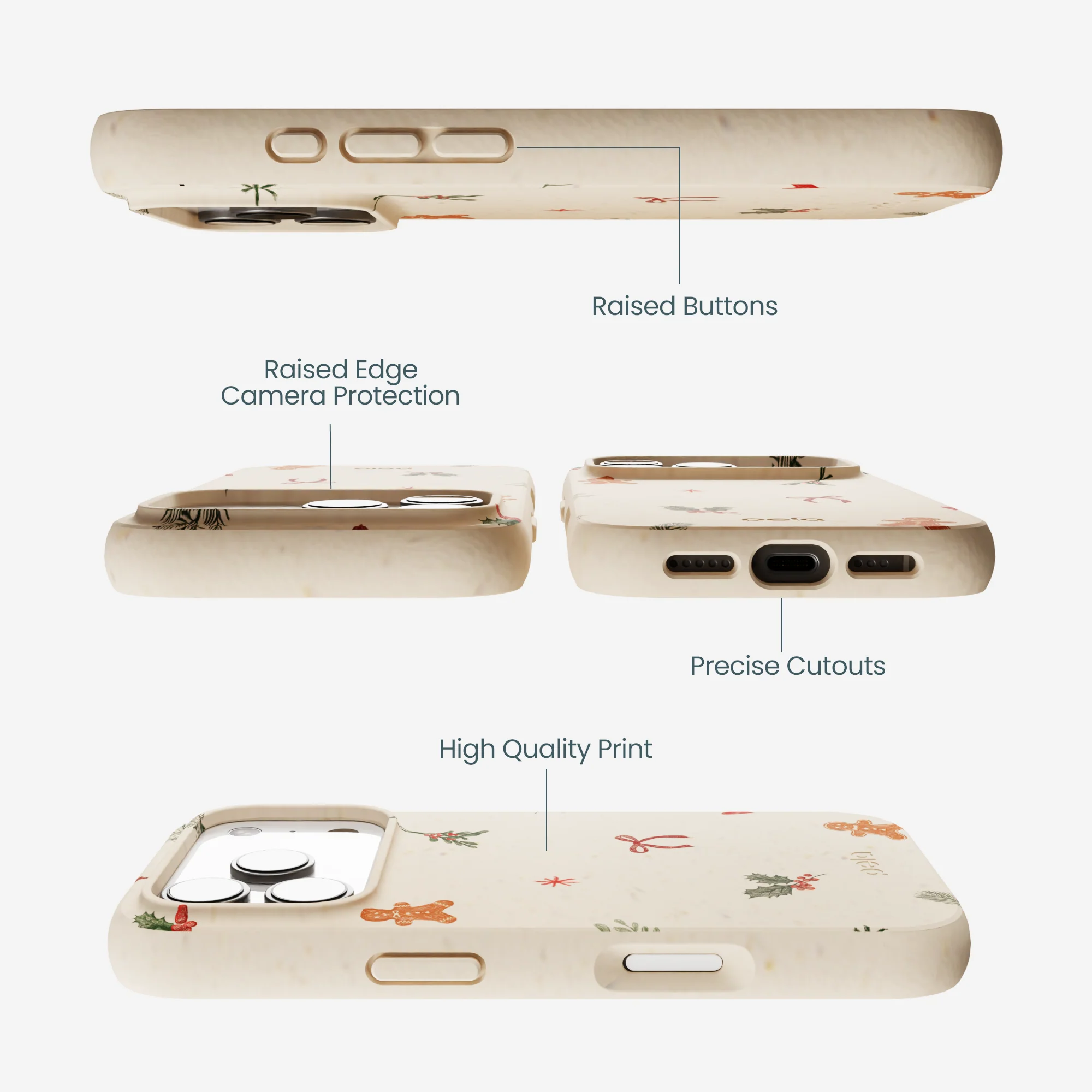 Seashell Be Merry iPhone 17 Pro Case - Image 3