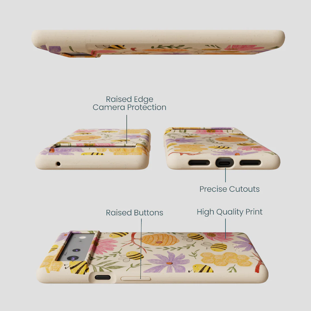Seashell Bee Life Google Pixel 6a Case - Image 3