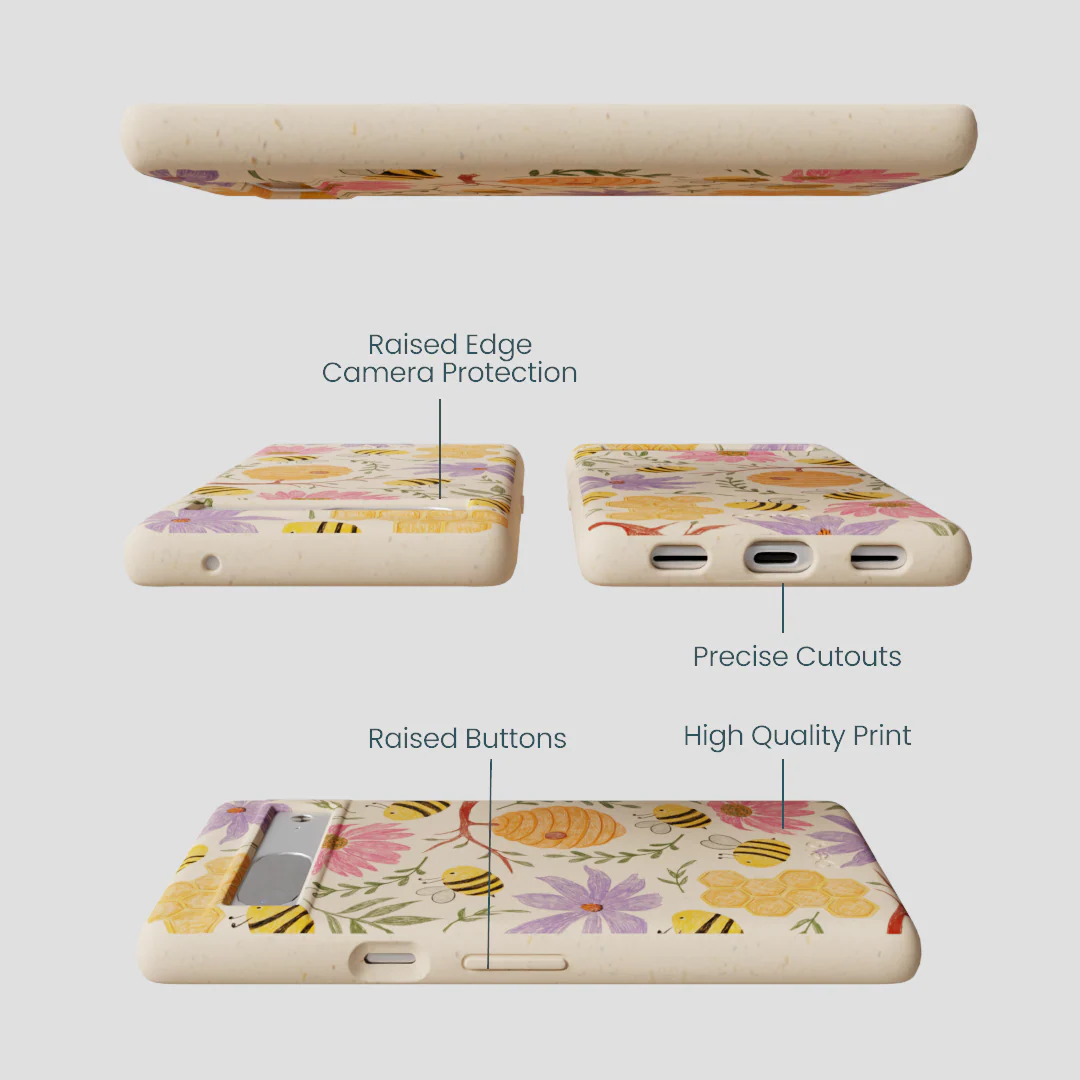 Seashell Bee Life Google Pixel 7a Case - Image 3