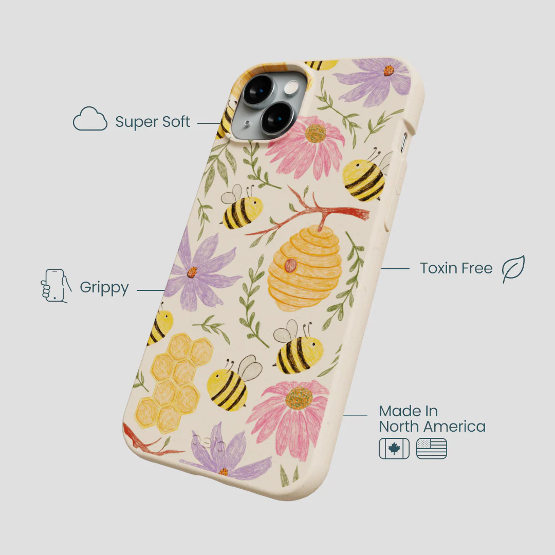 Seashell Bee Life iPhone 14 Plus Case - Image 4