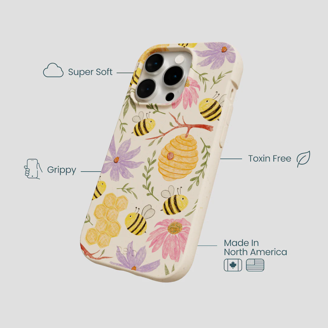 Seashell Bee Life iPhone 15 Pro Case - Image 4
