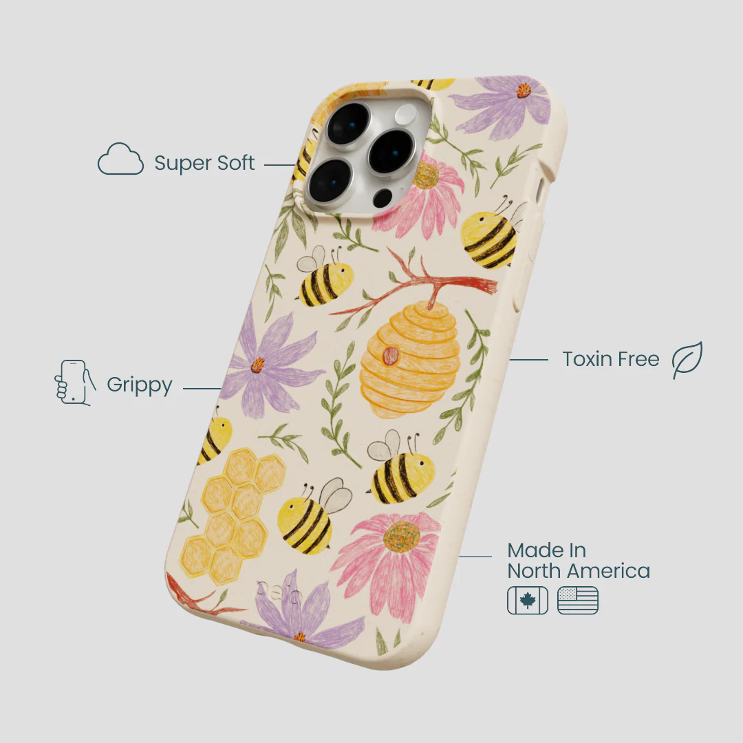 Seashell Bee Life iPhone 15 Pro Max Case - Image 4