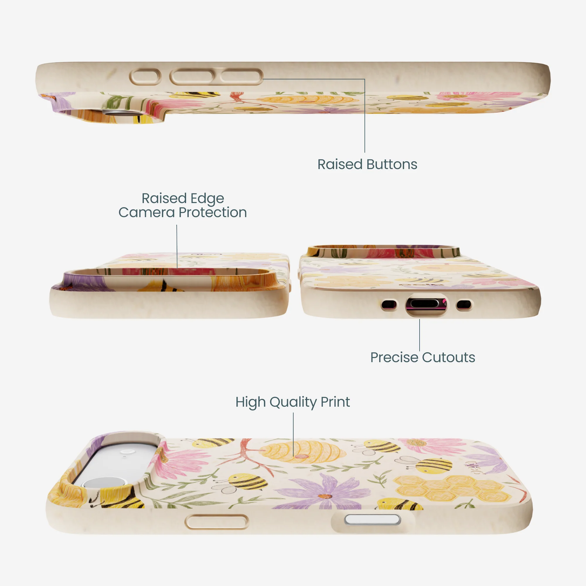 Seashell Bee Life iPhone Air Case - Image 3