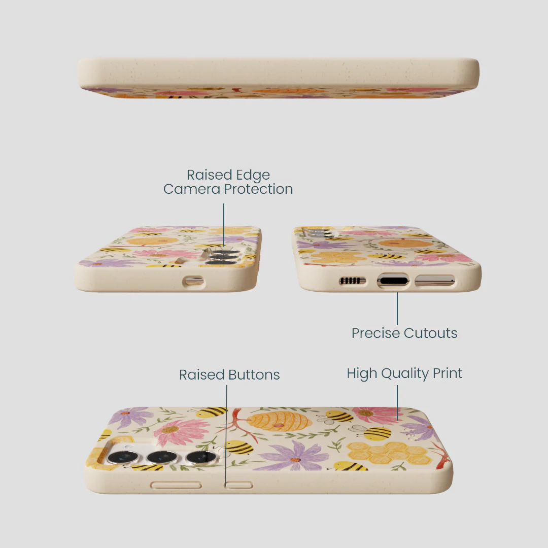 Seashell Bee Life Samsung Galaxy S24 Case - Image 3