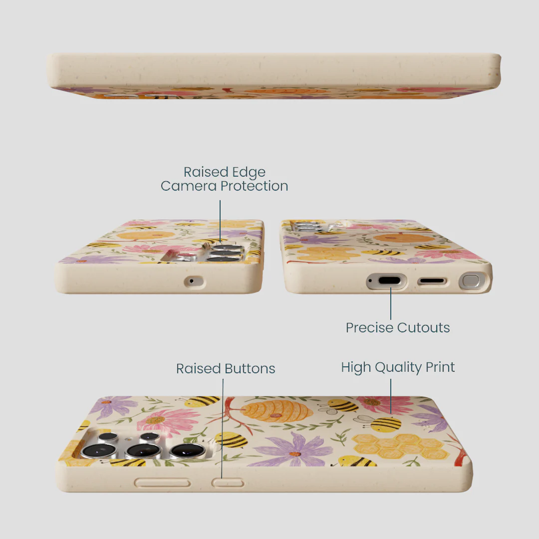 Seashell Bee Life Samsung Galaxy S25 Ultra Case - Image 3