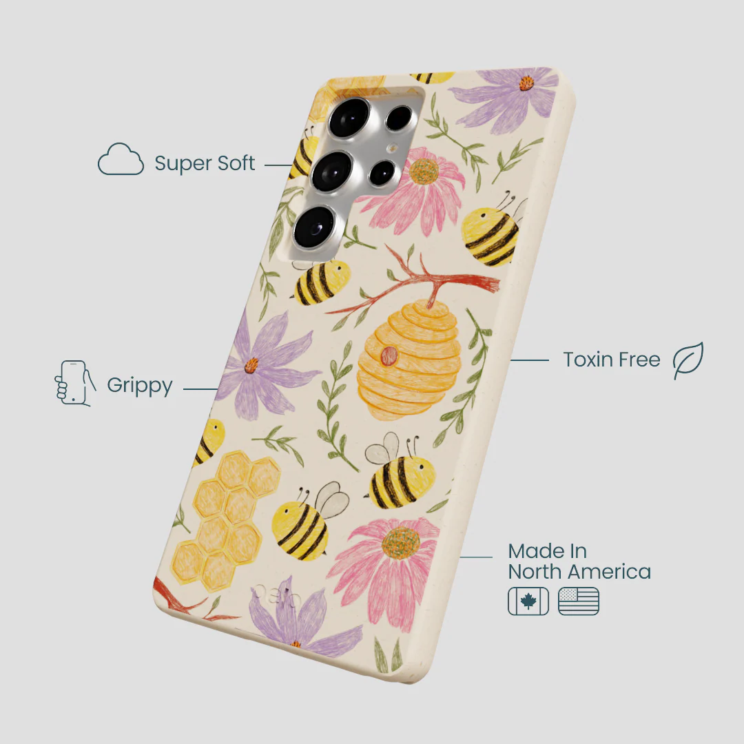 Seashell Bee Life Samsung Galaxy S25 Ultra Case - Image 4
