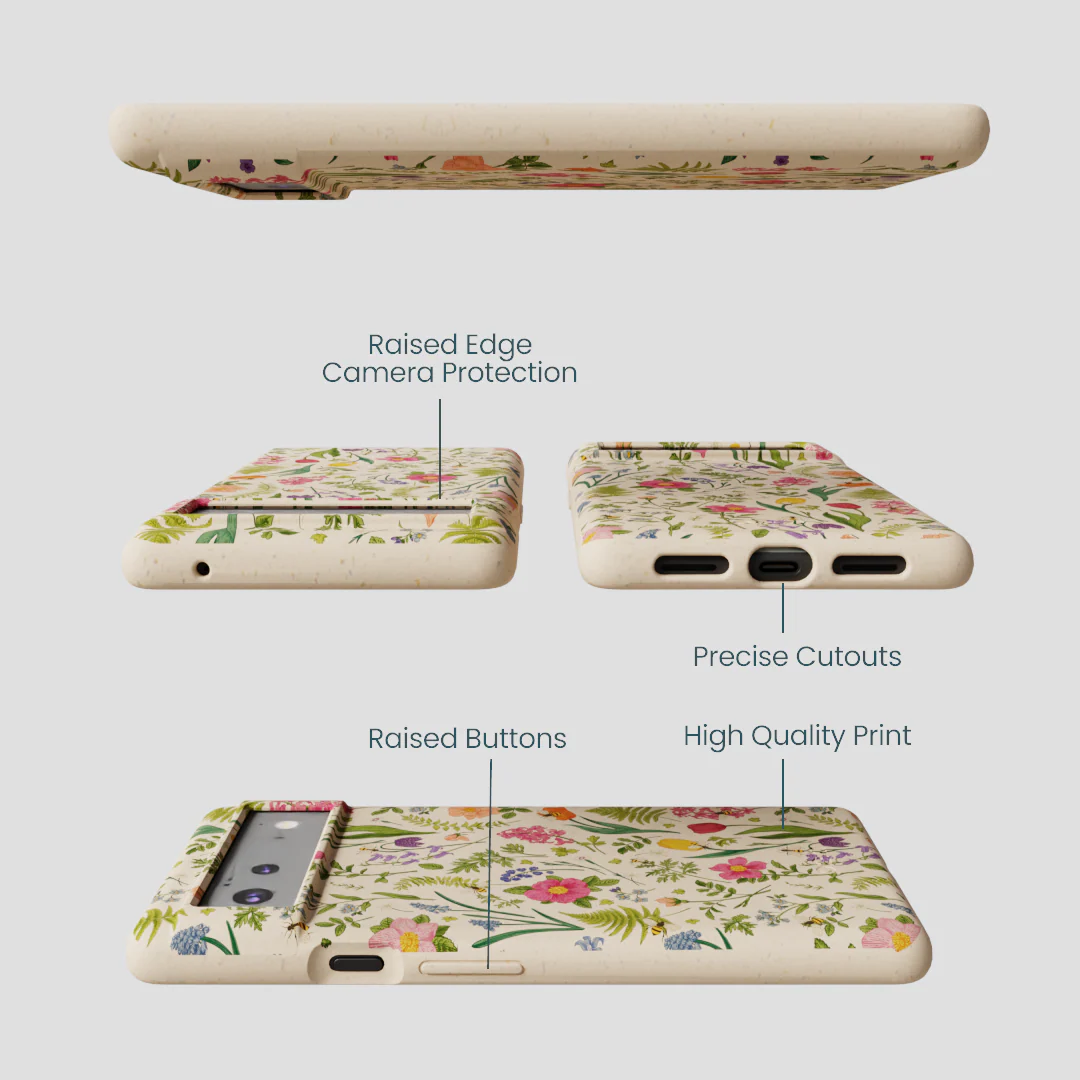 Seashell Bee Meadow Google Pixel 6 Case - Image 2