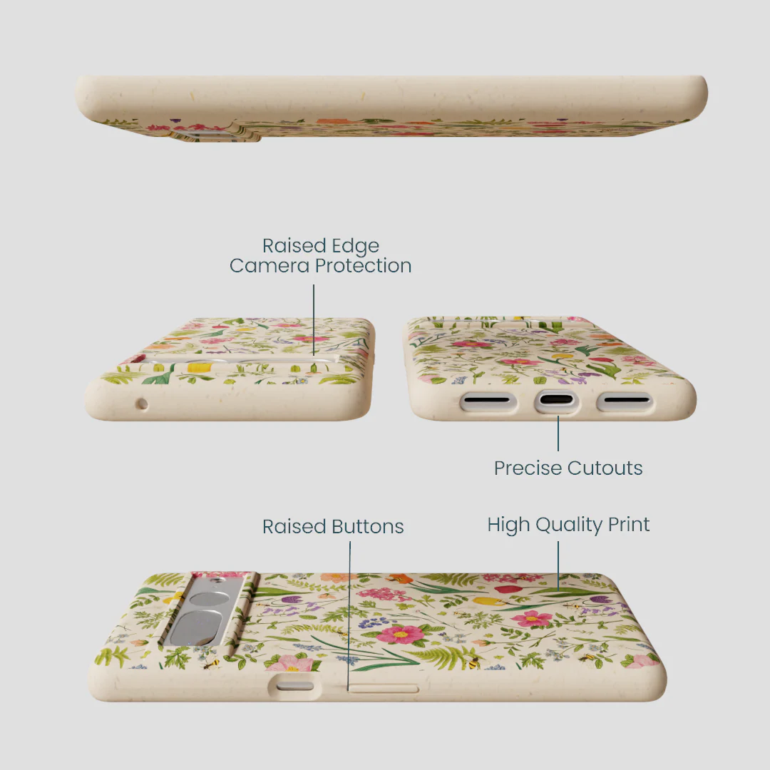 Seashell Bee Meadow Google Pixel 7 Pro Case - Image 2