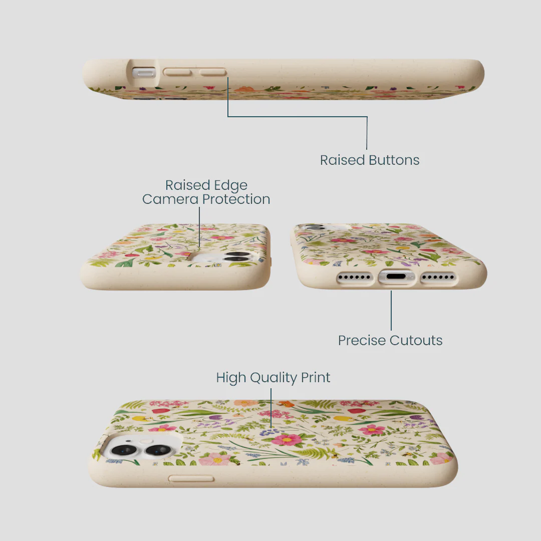 Seashell Bee Meadow iPhone 11 Case - Image 3