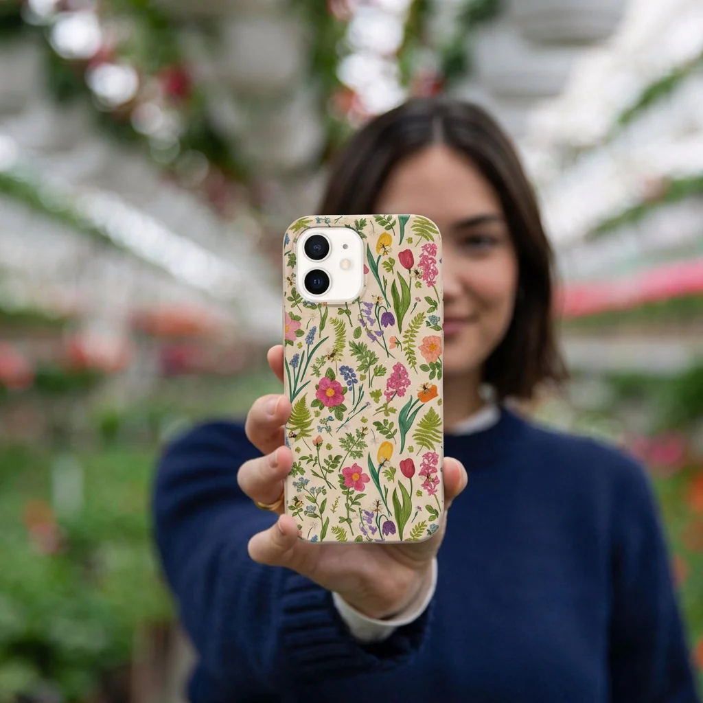 Seashell Bee Meadow iPhone 12/ iPhone 12 Pro Case - Image 2