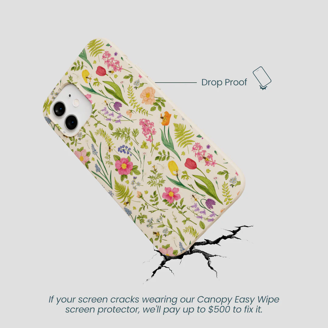 Seashell Bee Meadow iPhone 12/ iPhone 12 Pro Case - Image 5