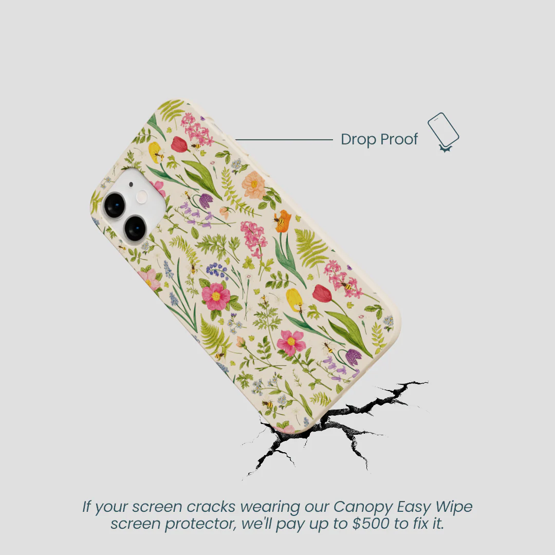 Seashell Bee Meadow iPhone 12 Mini Case - Image 5