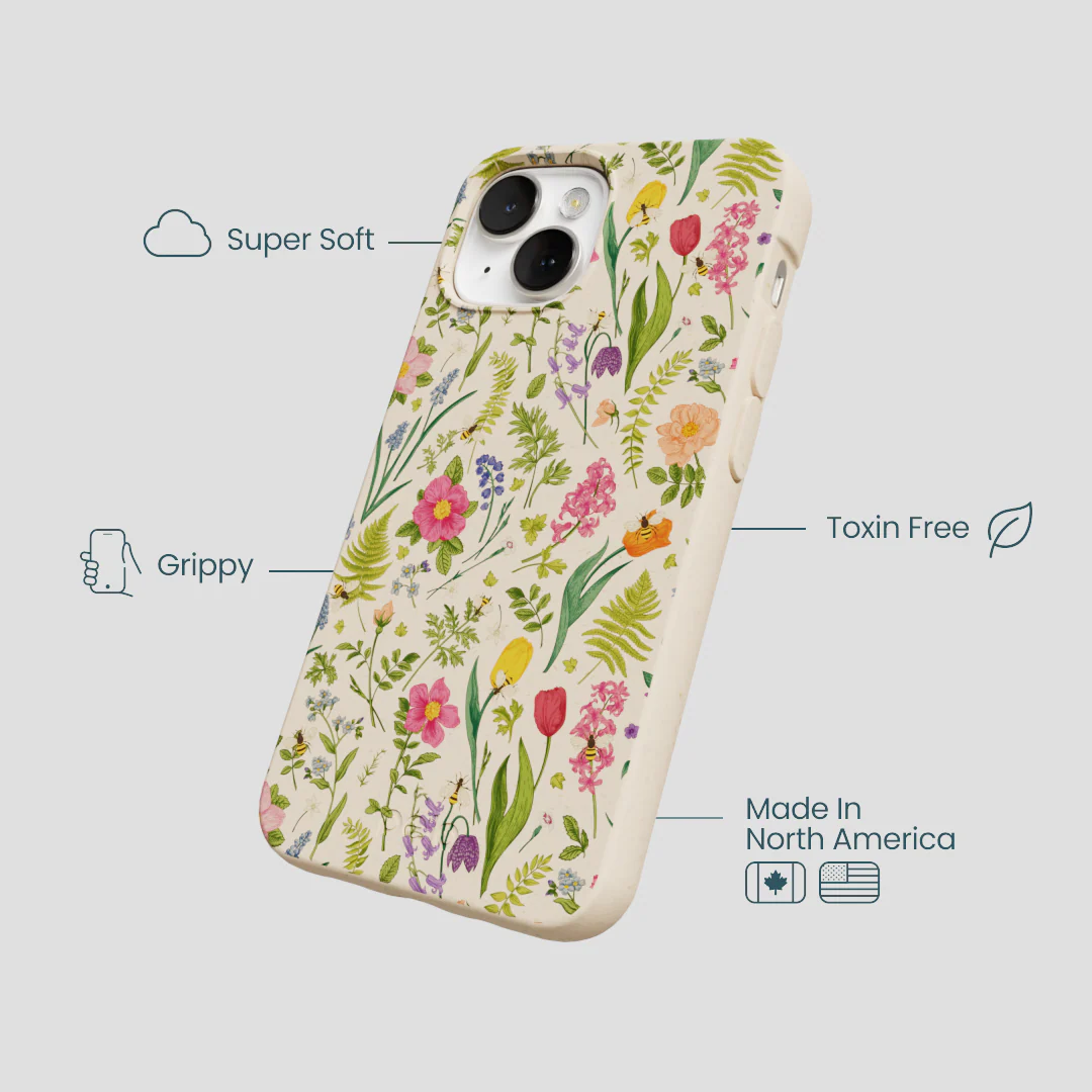 Seashell Bee Meadow iPhone 13 Case - Image 4