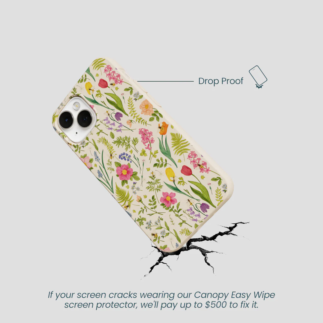 Seashell Bee Meadow iPhone 13 Mini Case - Image 5
